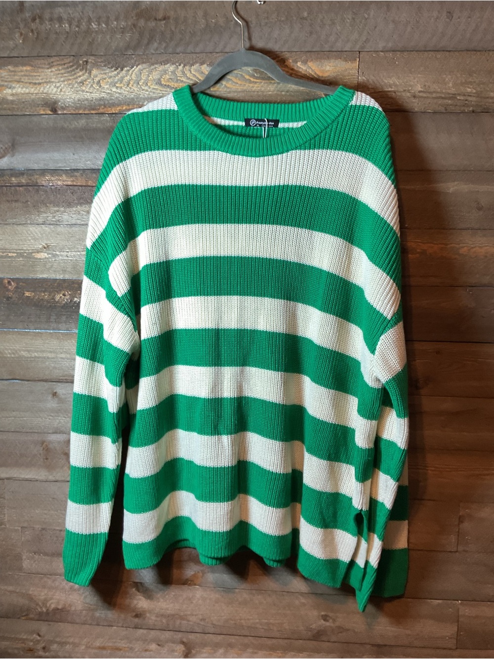PRETTYGARDEN Women's Multicolor Stripe Set with Sweater and Shorts Size XL NWT